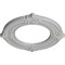 Ekena Millwork Benson Ceiling Medallion (Fits Canopies up to 6 1/8"), 11 1/8"OD x 6 1/8"ID x 5/8"P, Frost CM11BNFRF - alternate 4